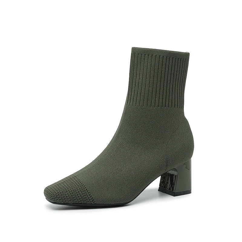 Élysée Knit Ankle Boots
