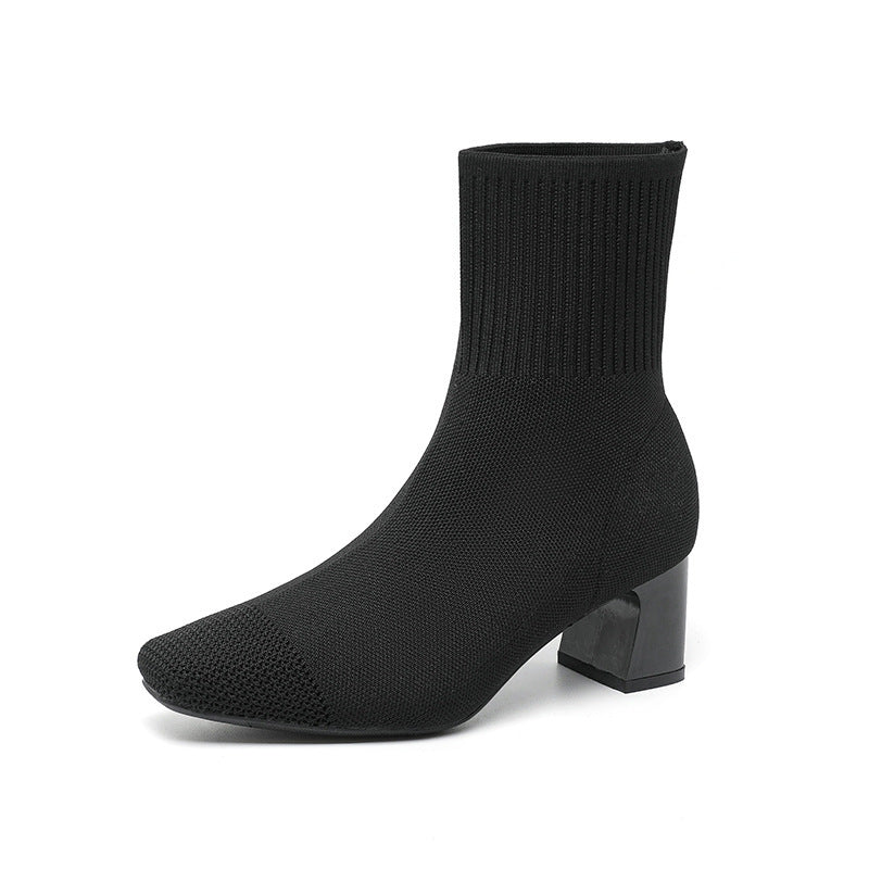 Élysée Knit Ankle Boots