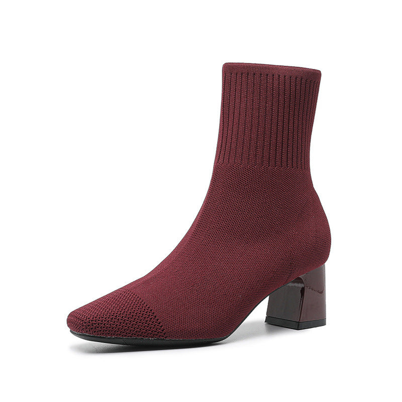 Élysée Knit Ankle Boots