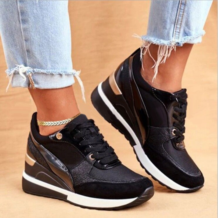 Luxury Metallic Casual Sneakers