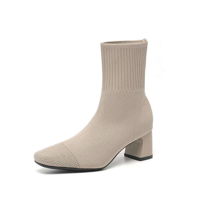 Élysée Knit Ankle Boots