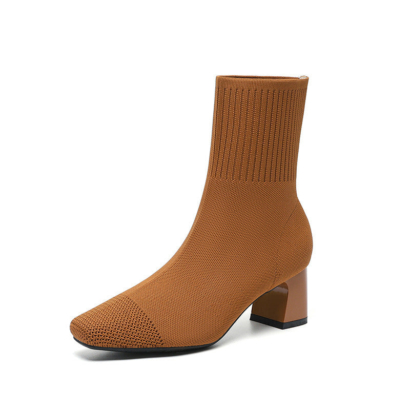 Élysée Knit Ankle Boots