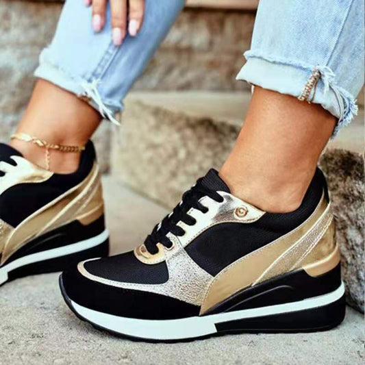 Luxury Metallic Casual Sneakers